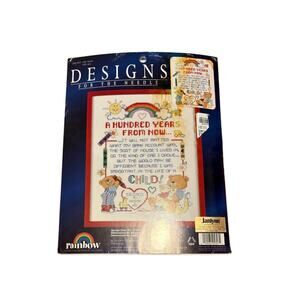 Janlynn Just-a-Chart  100 YEARS FROM NOW Love Child Counted Cross Stitch Chart